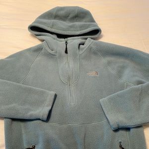 North Face 1/4 zip hoodie fleece